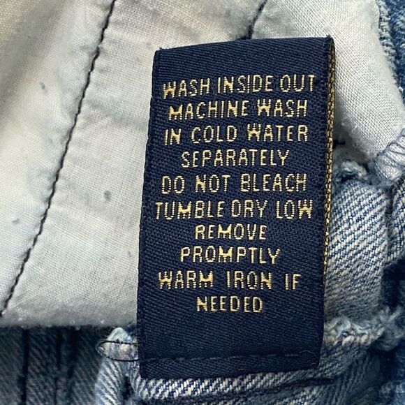 Highway Jeans Denim Jacket Blue Cropped Roll Tab Sleeve Women's Medium Western - Picture 5 of 11